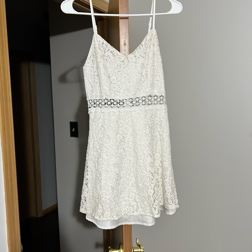 Lace Dress with Straps and cut outs